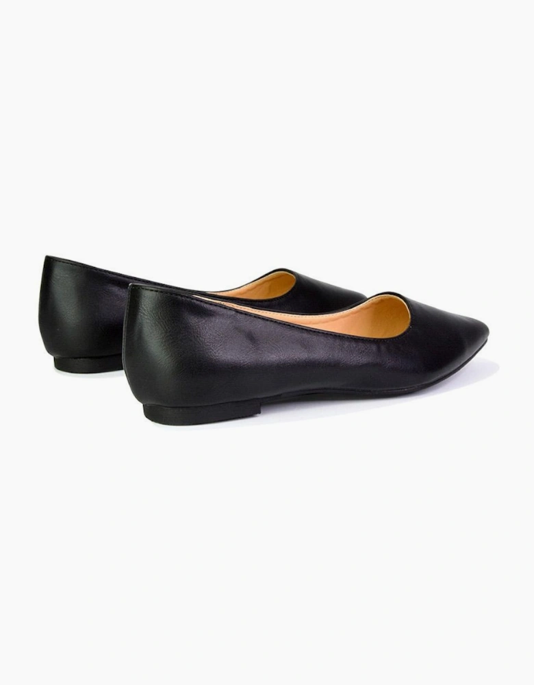 Womens/Ladies Bubbles Pointed Flat Ballerina Flats
