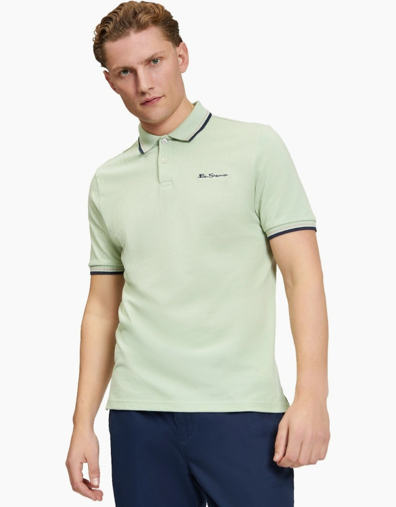 Mens Signature Pique Short Sleeve Polo Shirt