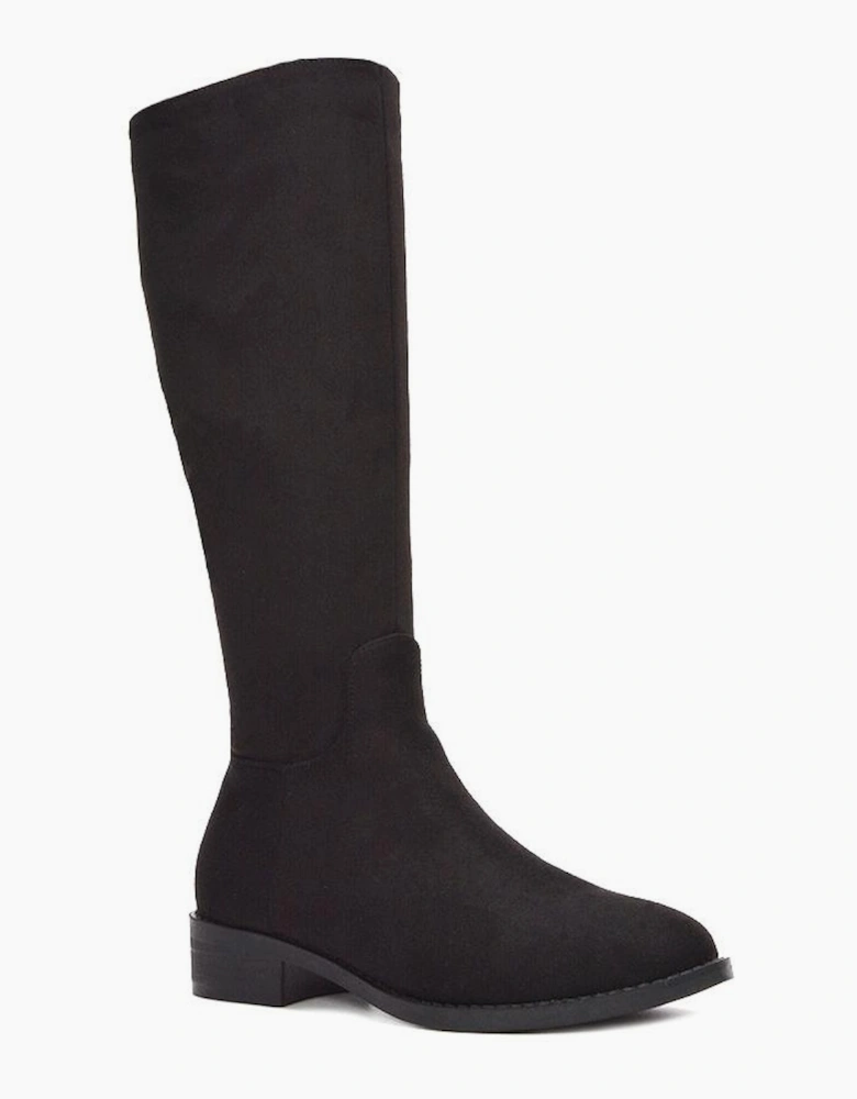 Womens/Ladies Lucia Knee-High Low Block Heel Riding Boots