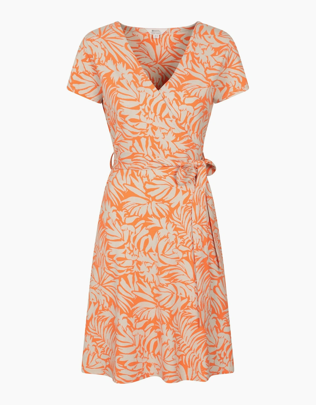 Mountain Warehouse Women's Orange / Santorini Patterned Jersey Uv Protection Dress - Size: 12