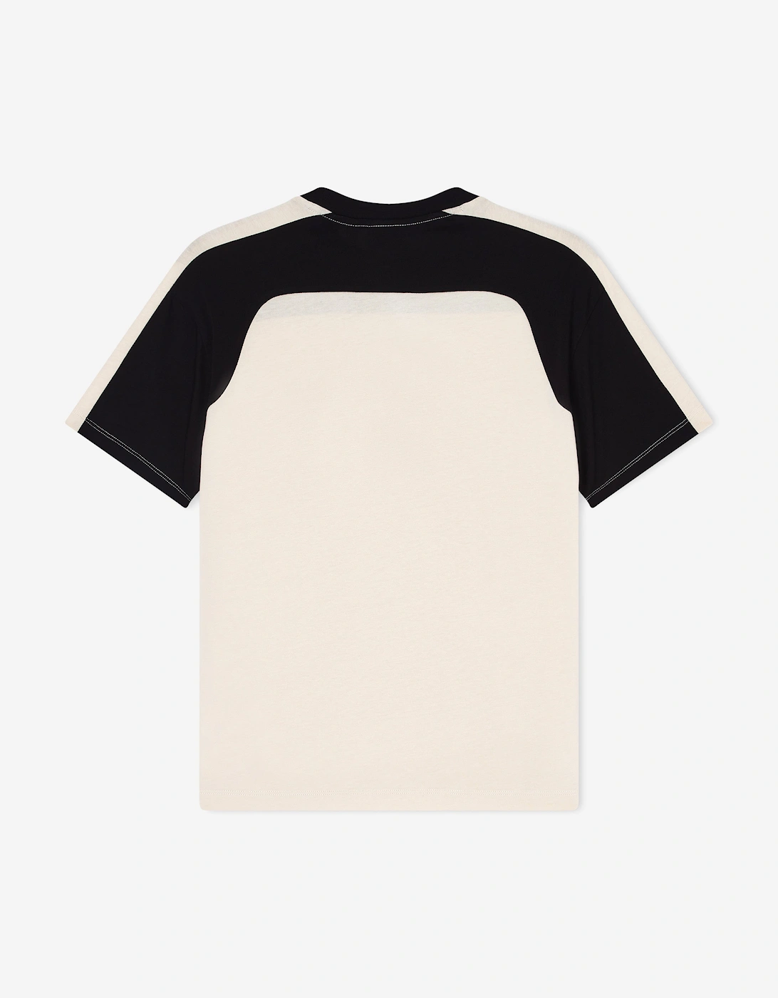 Emporio Armani Boys Train Summer Block T-Shirt in Beige