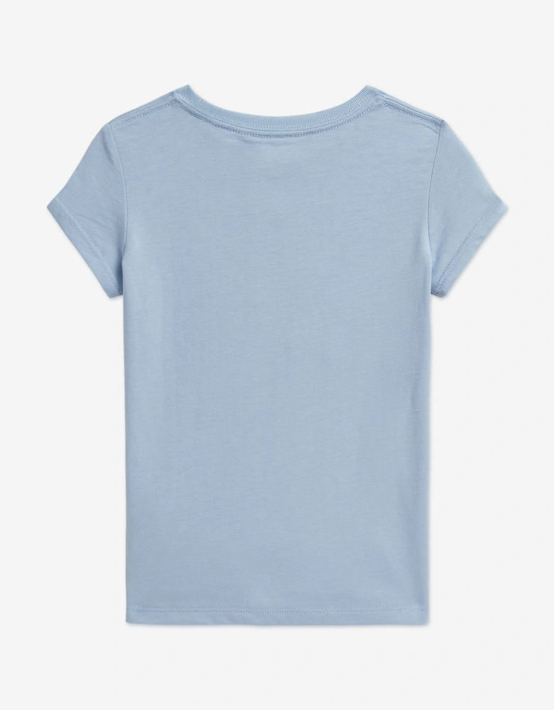 Girls Polo Bear T-Shirt in Blue