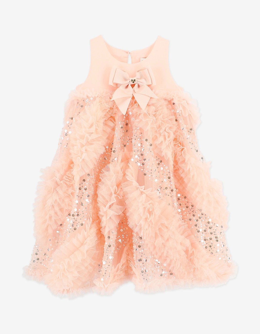 Angels Face Girls Dylas Ruffle Sequin Dress in Pink, 6 of 5