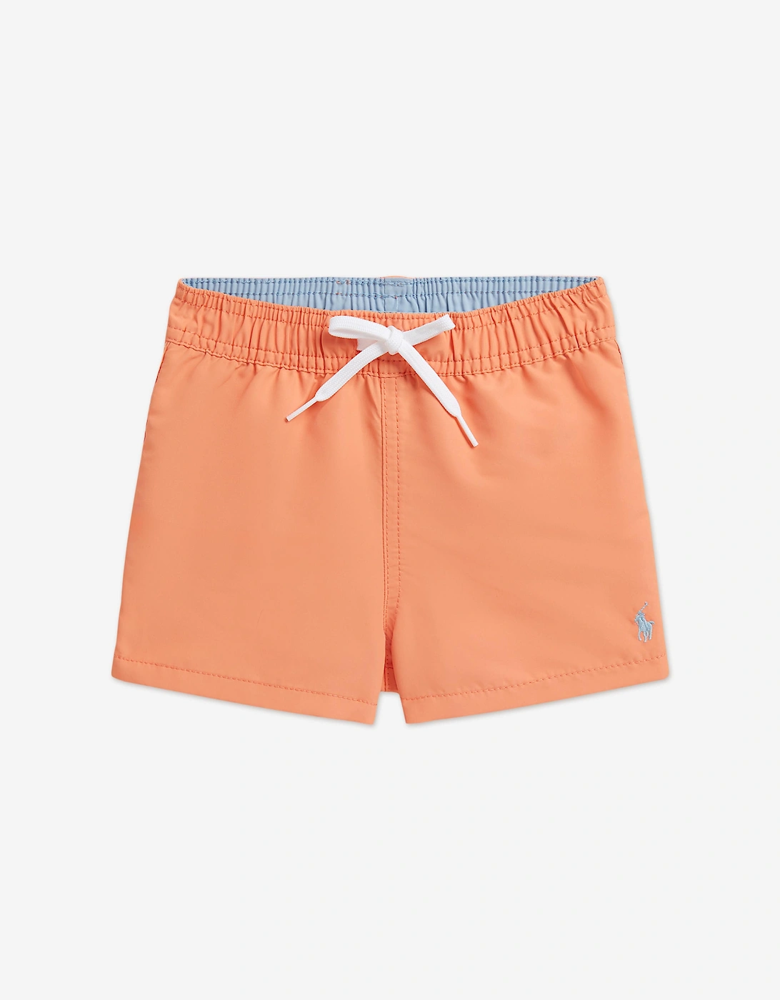 Baby Boys Logo Swim Shorts in Orange, 6 of 5