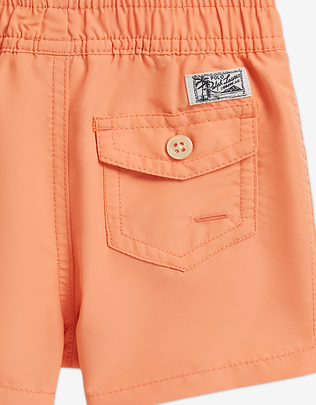 Baby Boys Logo Swim Shorts in Orange