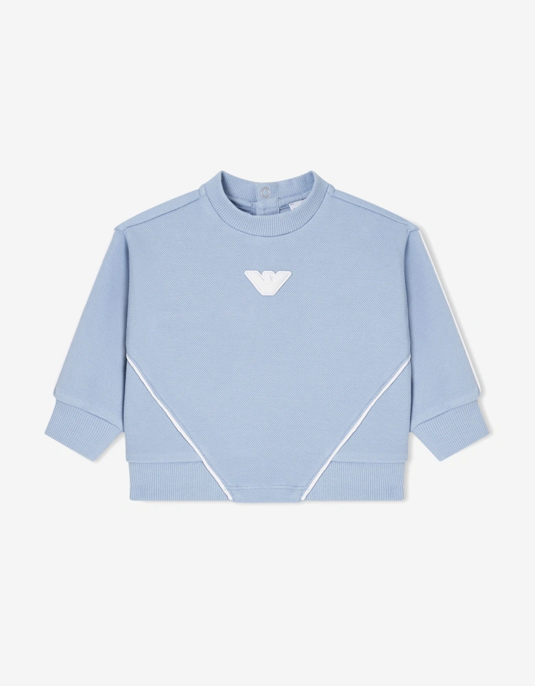 Baby Boys Eagle Logo Sweatshirt in Blue