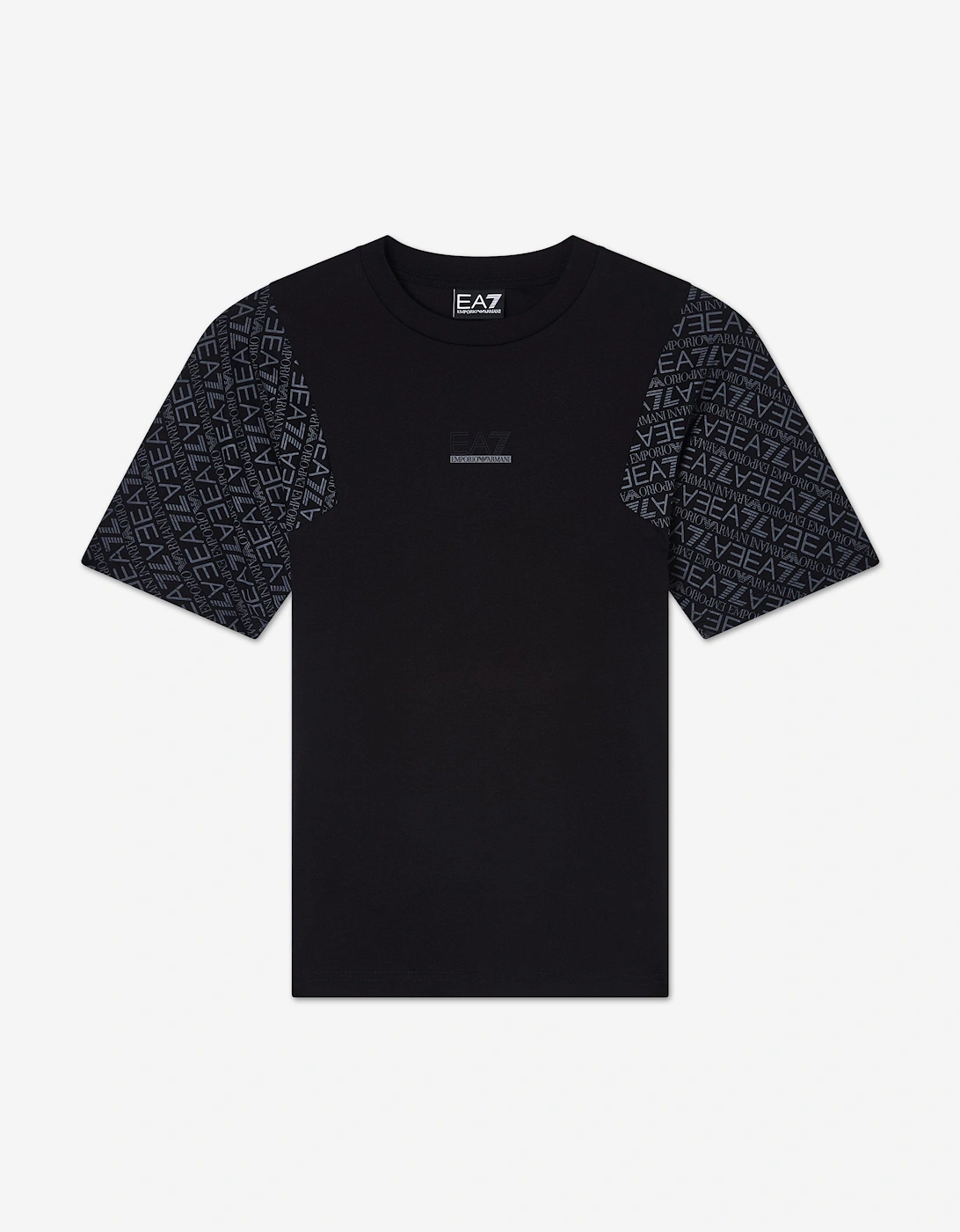 Emporio Armani Boys Monogram Logo T-Shirt in Black, 4 of 3