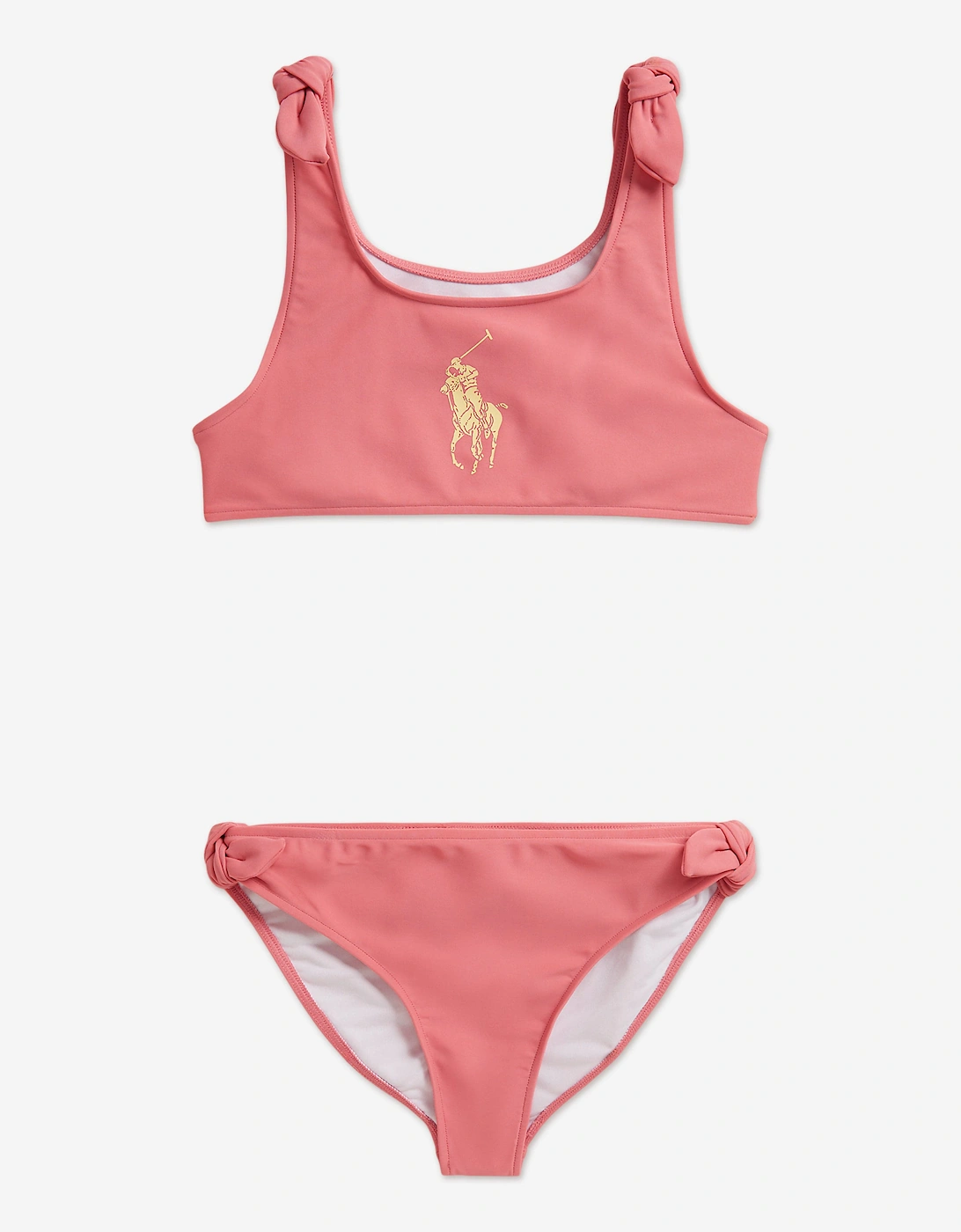 Ralph Lauren Girls Pink 'S Logo Bikini In - : 7 Years Size 7 Yrs Kids