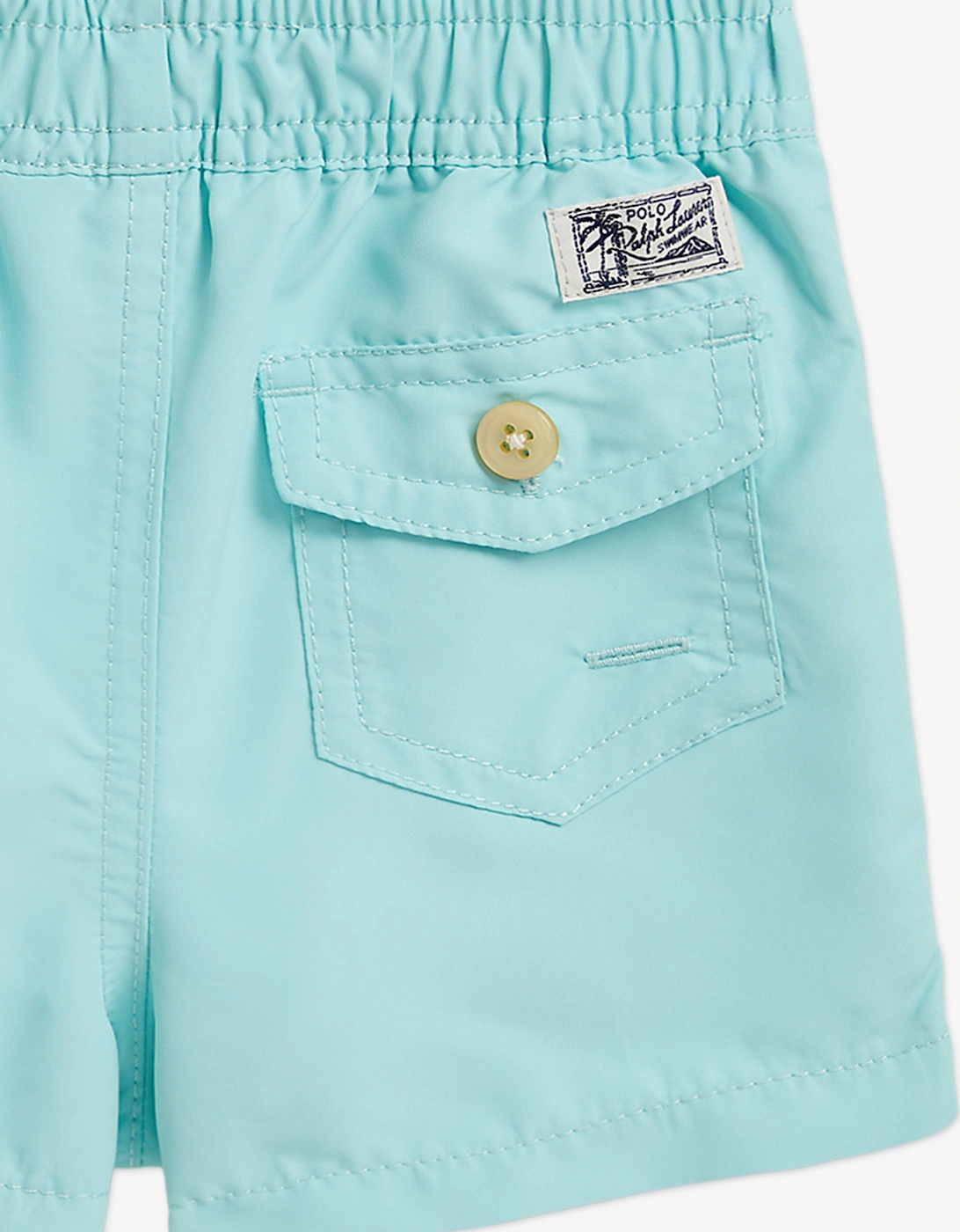 Baby Boys Logo Swim Shorts in Blue