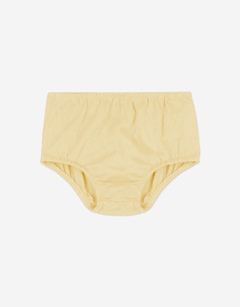 Baby Girls Polo Bear Jersey Dress in Yellow