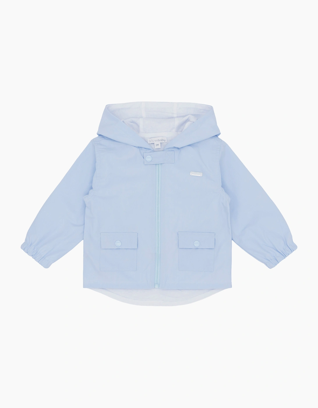 Boys Pale Blue Soft Cotton Summer Jacket, 2 of 1