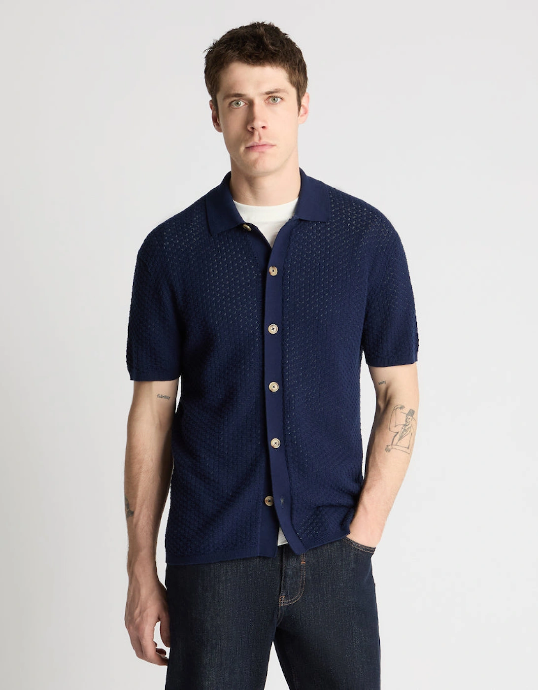 Knitted Polo 58868 29 Navy