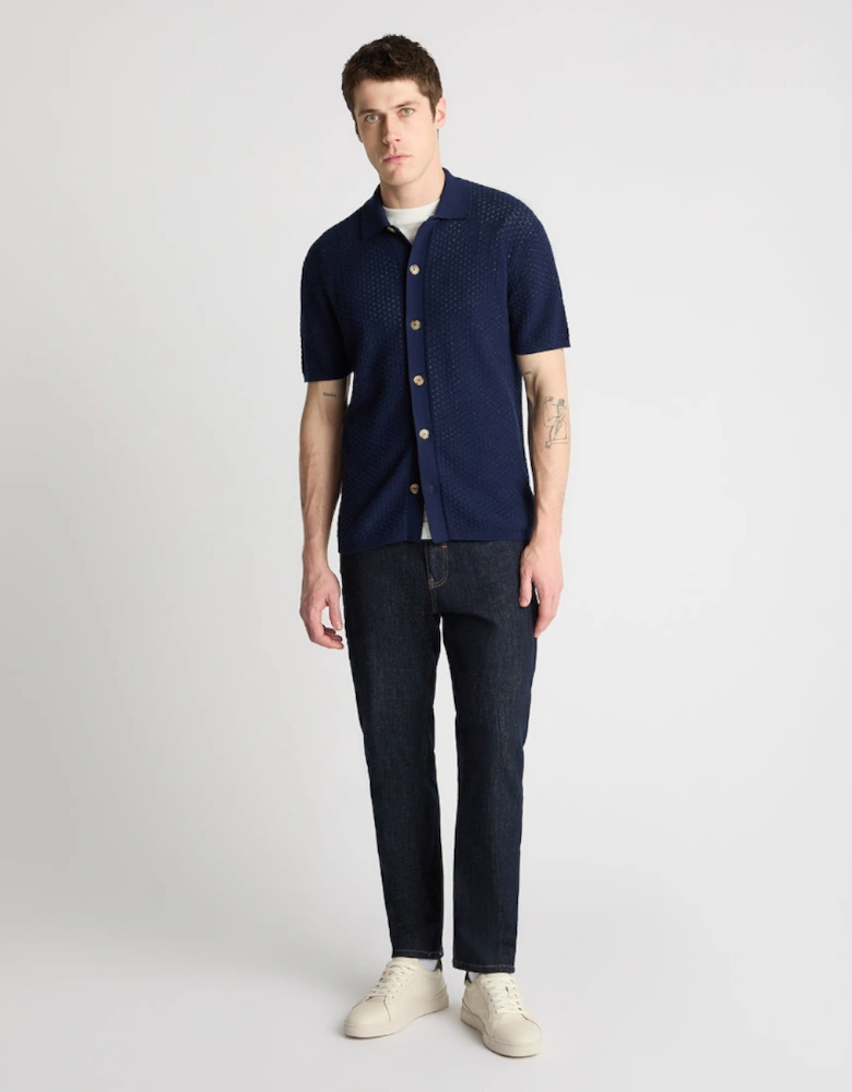 Knitted Polo 58868 29 Navy