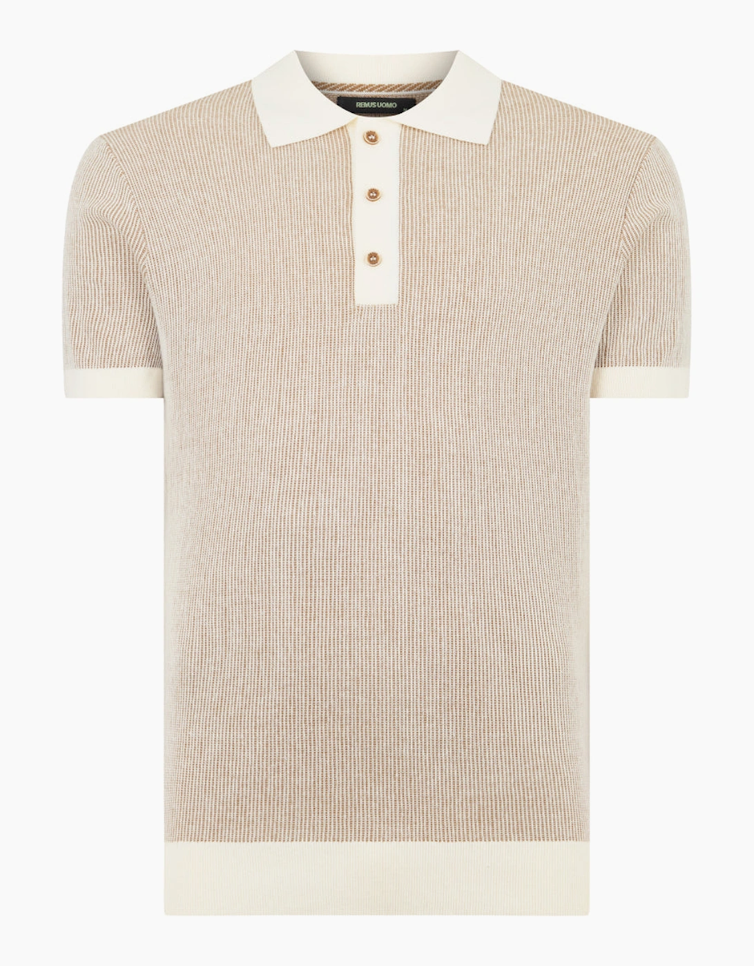 Knitted Polo 58838 92 Beige, 4 of 3