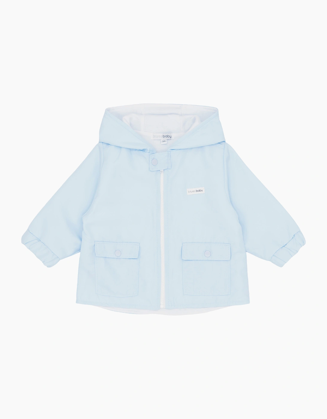 Boys Pale Blue Soft Cotton Summer Jacket, 2 of 1