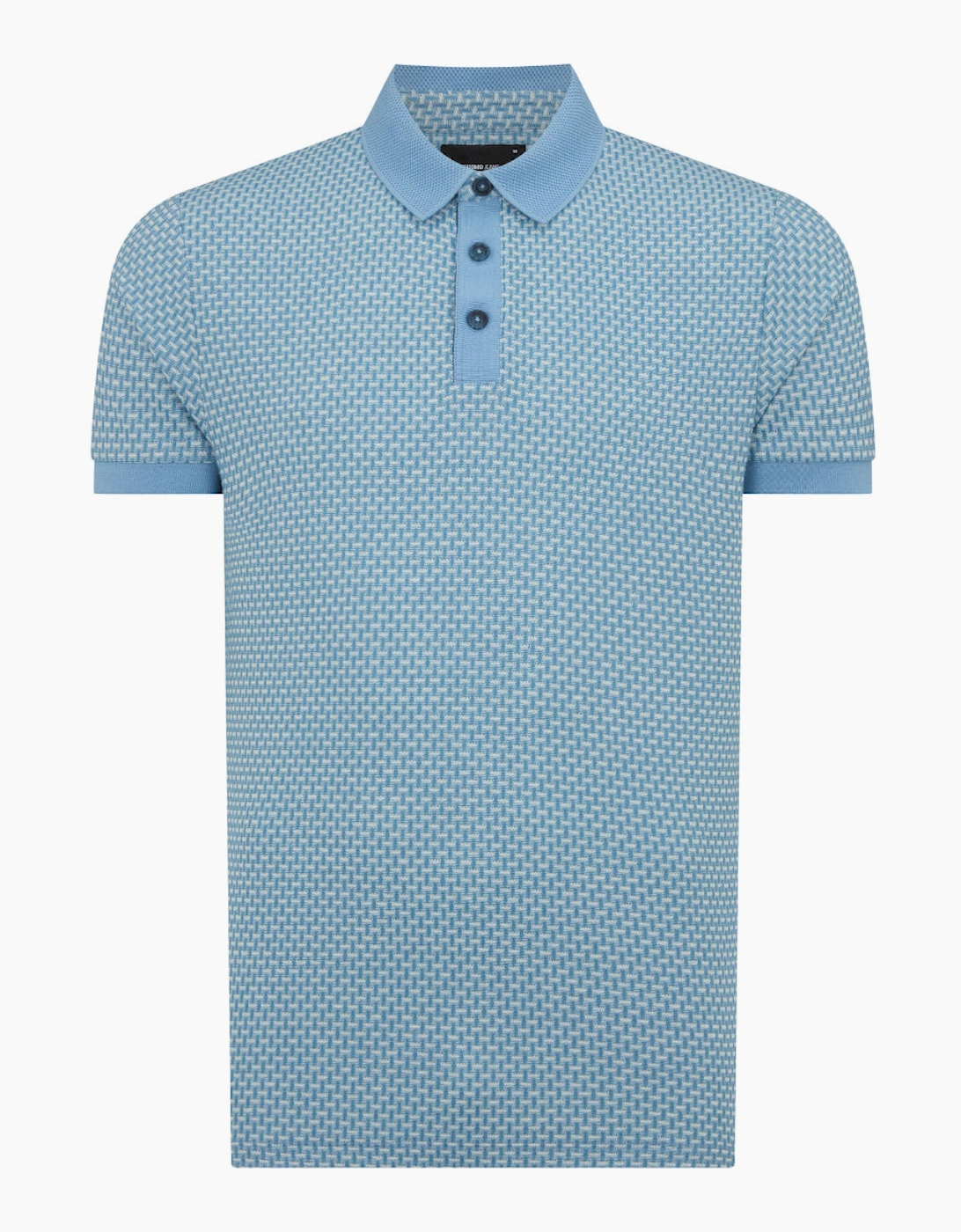 Patterned Jaquard Polo 23 Blue, 3 of 2