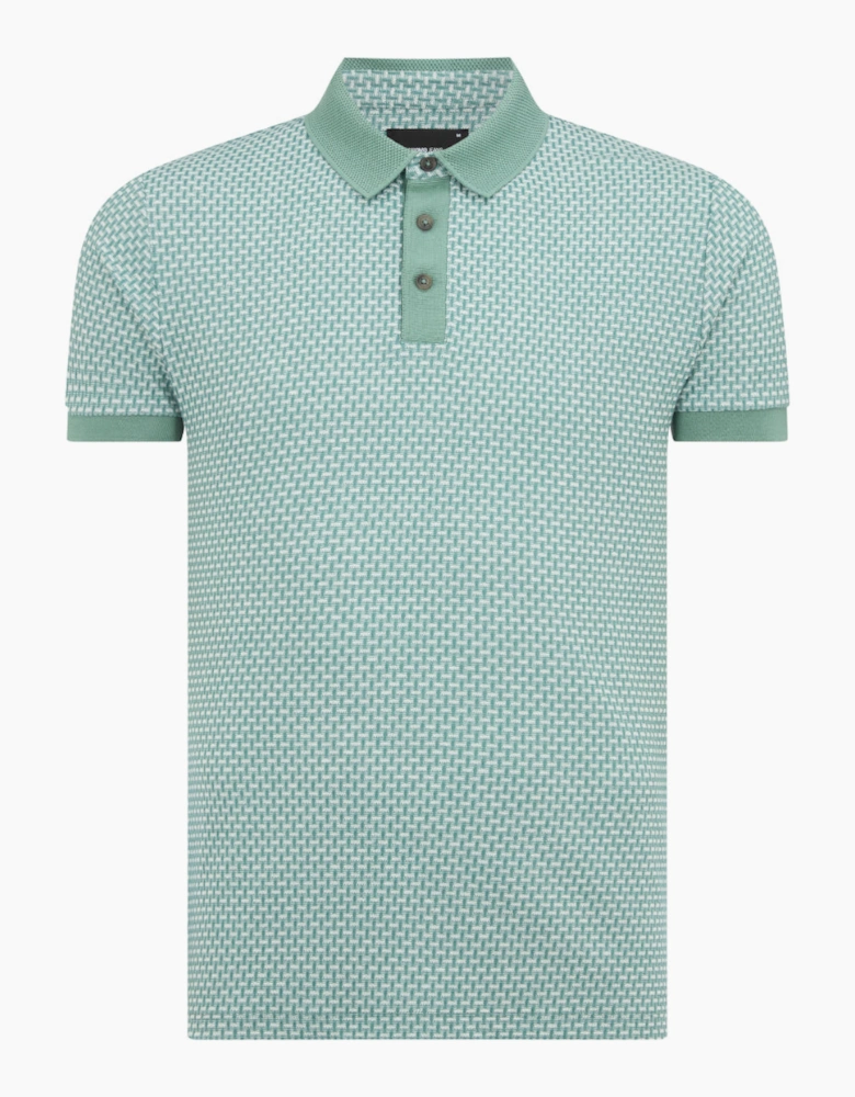 Patterned Jaquard Polo 33 Green