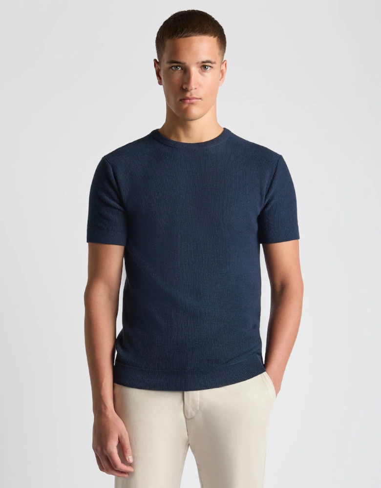 Knitted T-Shirt 78 Navy