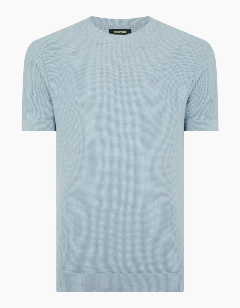 Knitted T-Shirt 22 Blue