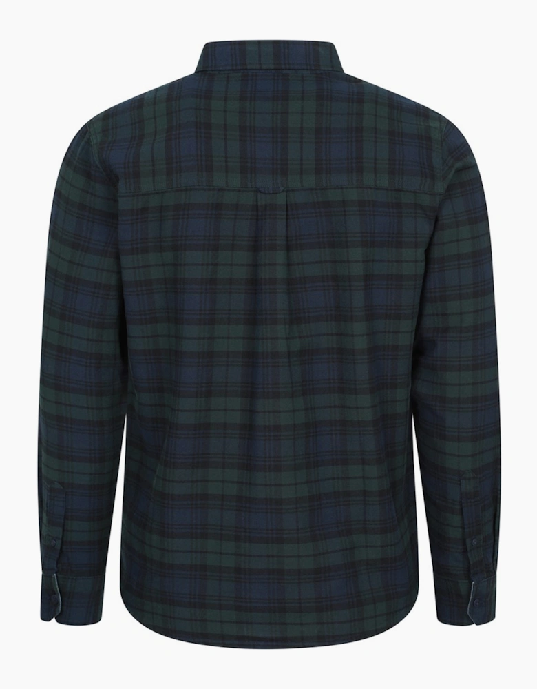 Mountain Warehouse Mens Driftwood Checked Organic Shirt