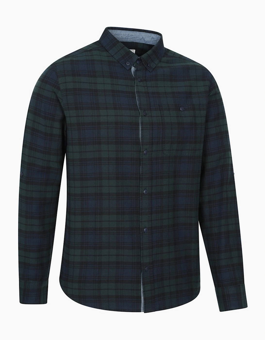 Mountain Warehouse Mens Driftwood Checked Organic Shirt