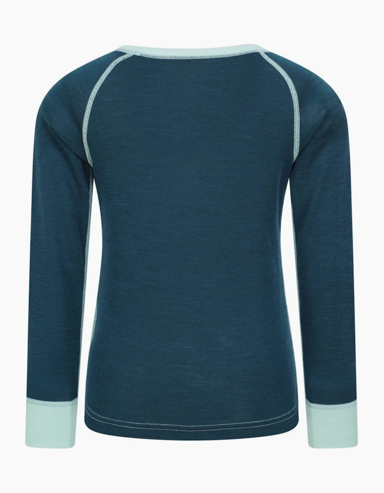 Childrens/Kids Merino II Round Neck Base Layer Top