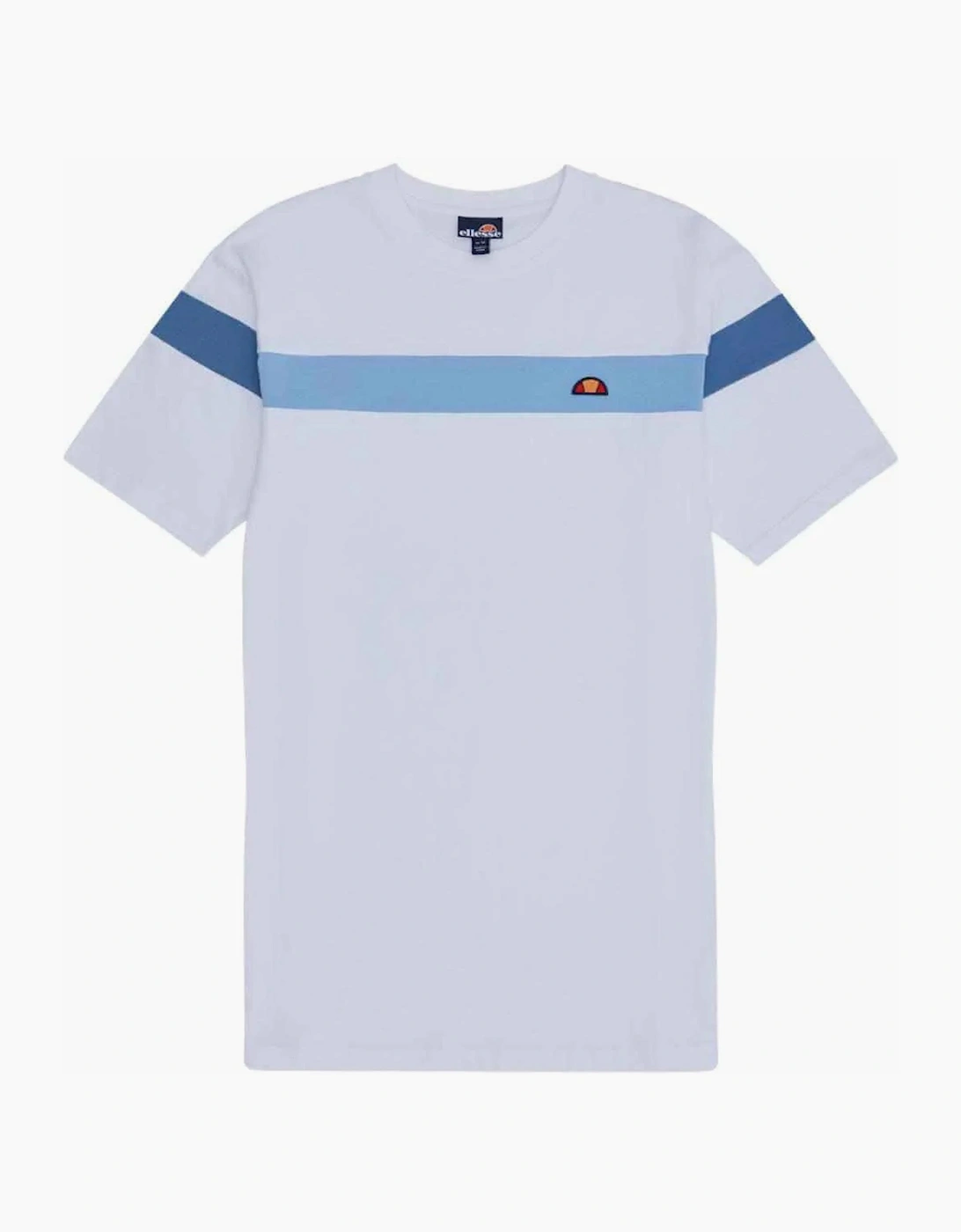 Ellesse Men's White Caserio T-Shirt Blue/White/Light Blue  40 L