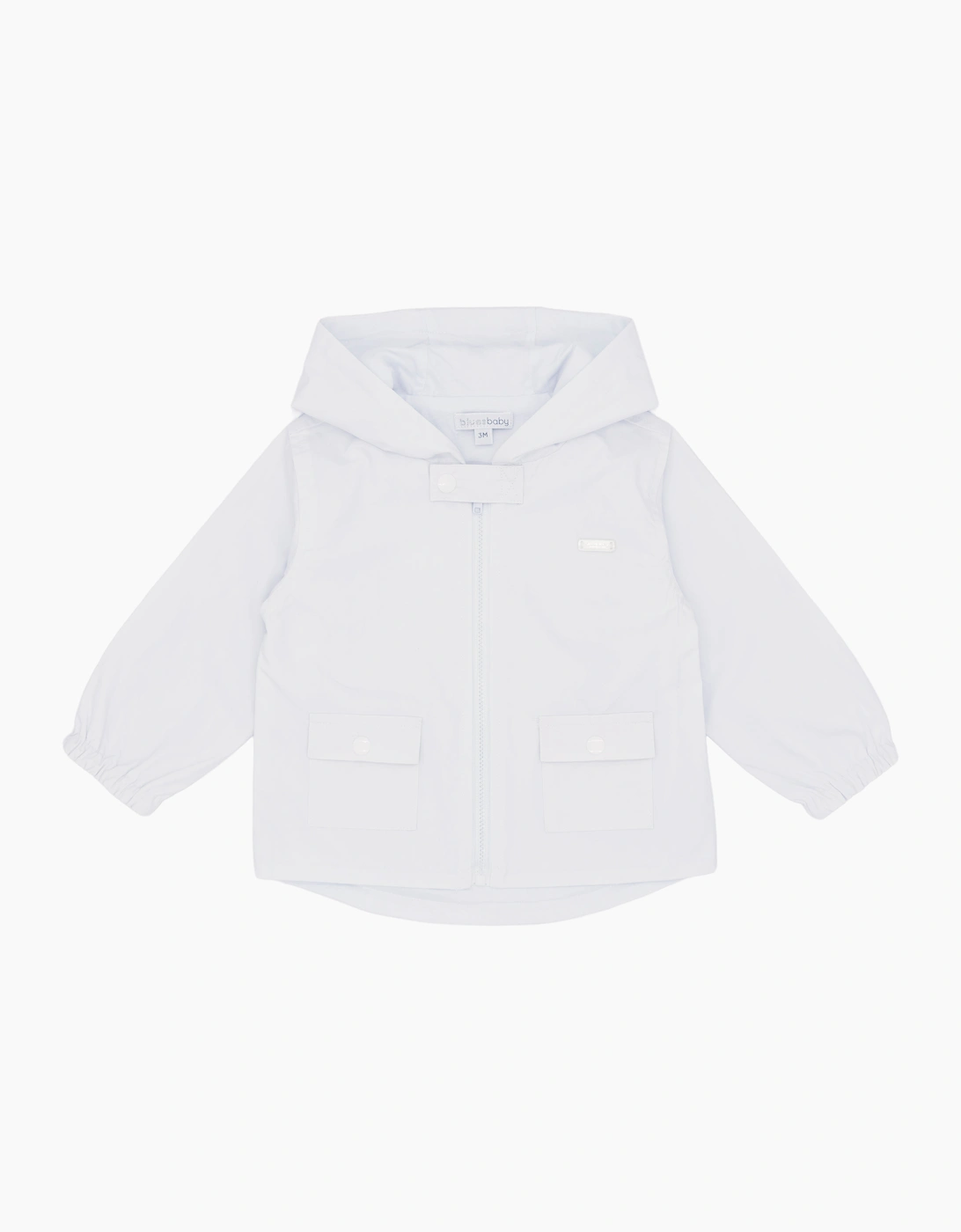 Boys White Soft Cotton Summer Jacket, 2 of 1