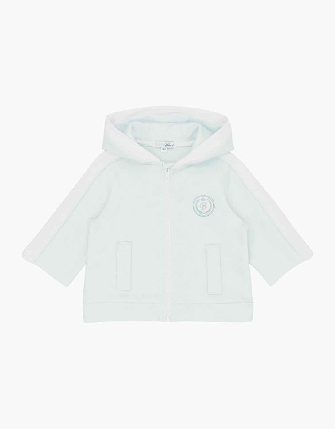 Boys Mint Green Sporty Jersey Jacket, 2 of 1