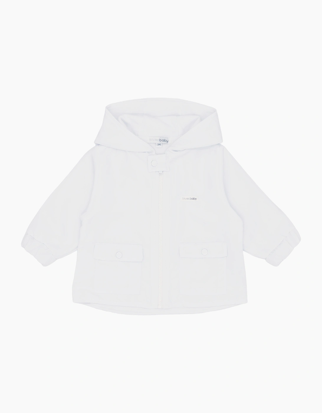 Boys White Soft Cotton Summer Jacket, 2 of 1