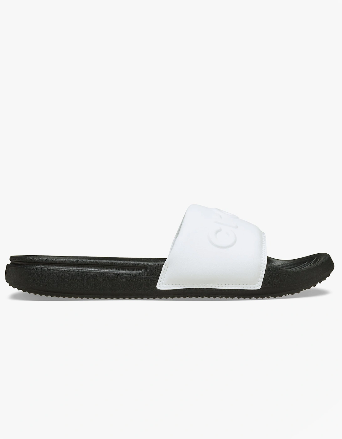Crocs Men's White All Day Sliders Black/ - Size: 8
