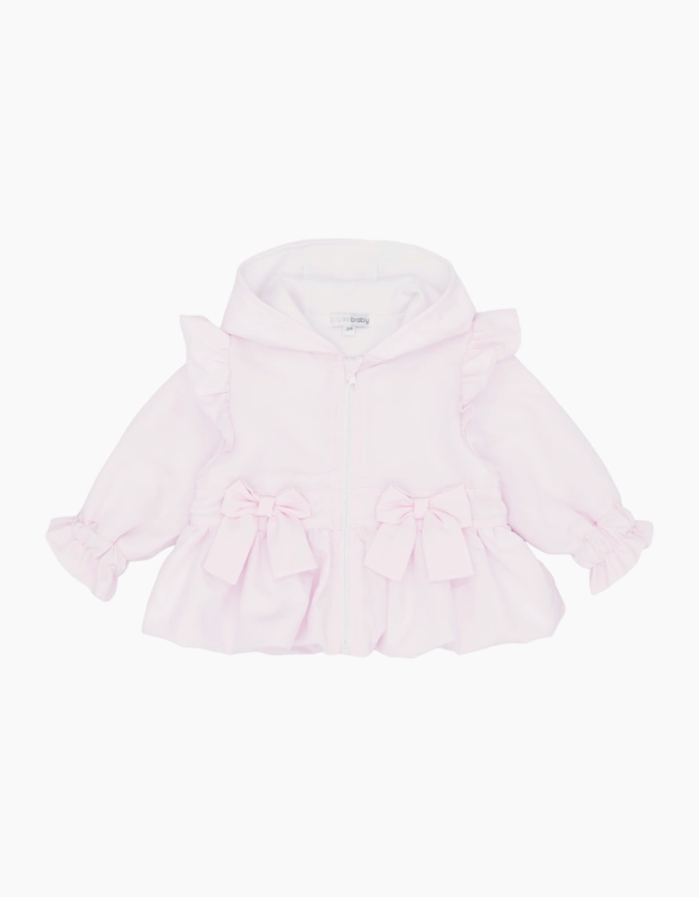 Girls Pale Pink Soft Cotton Summer Jacket