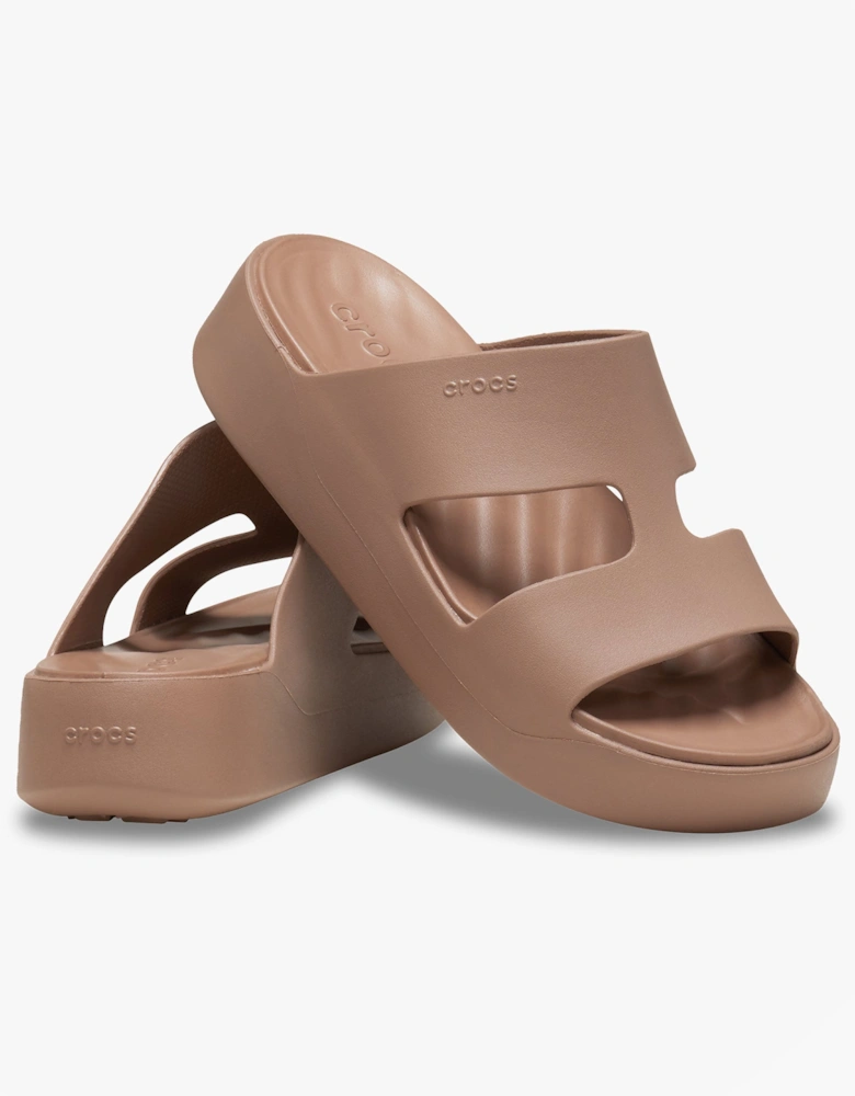 GETAWAY PLATFORM Womens Sliders Latte
