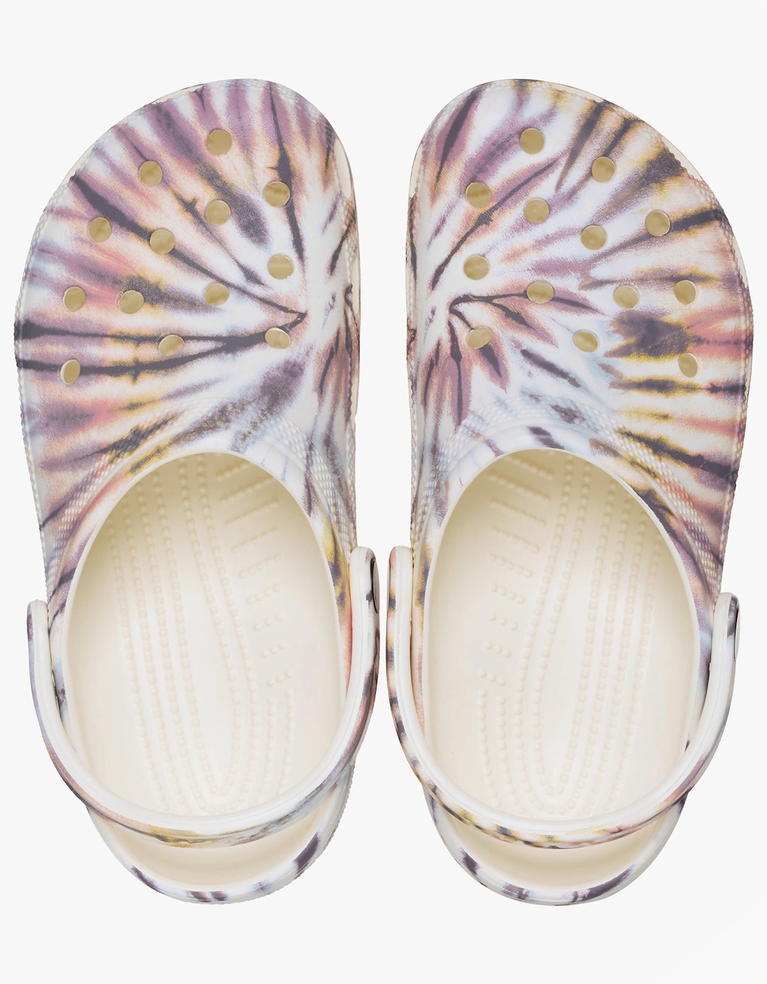 CLASSIC TIE DYE Unisex Adults Clogs Chalk/Multi