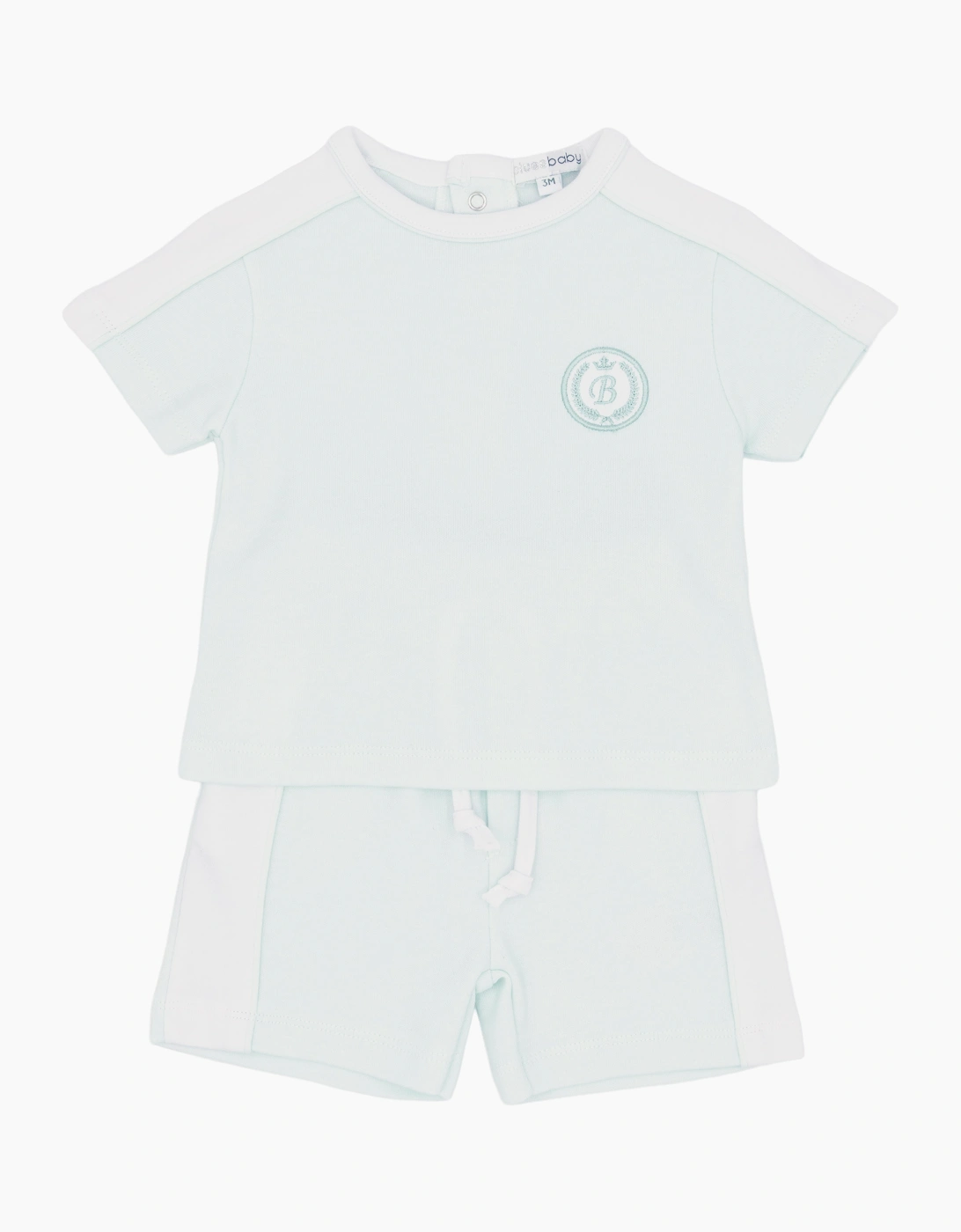 Boys Mint Green Sporty Jersey Short Set
