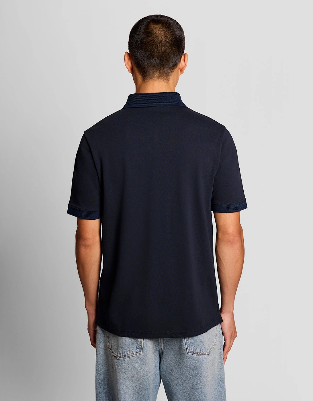 Jacquard Tipped Polo Shirt