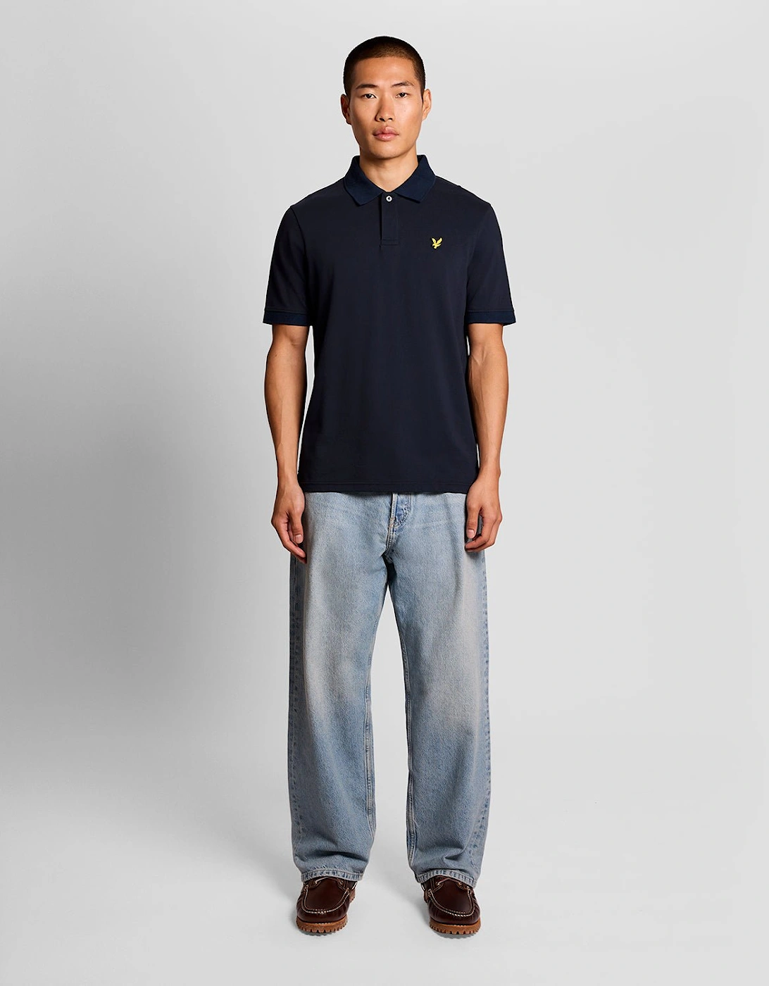 Jacquard Tipped Polo Shirt