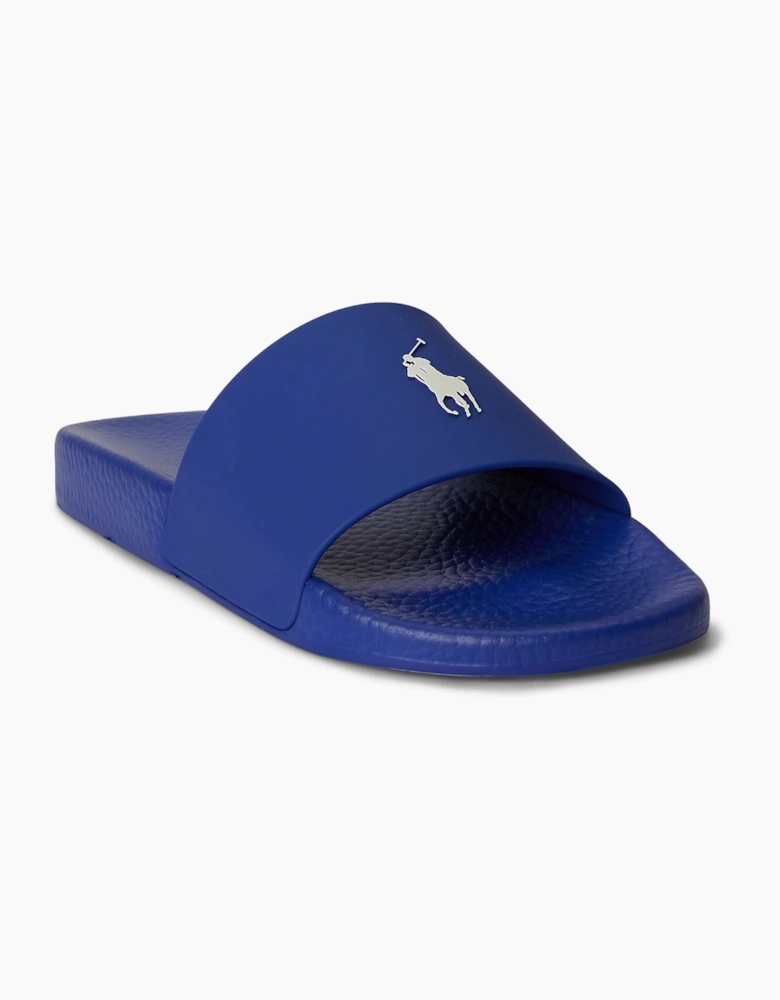 POLO SLIDE Mens Sliders Royal/Deckwash White
