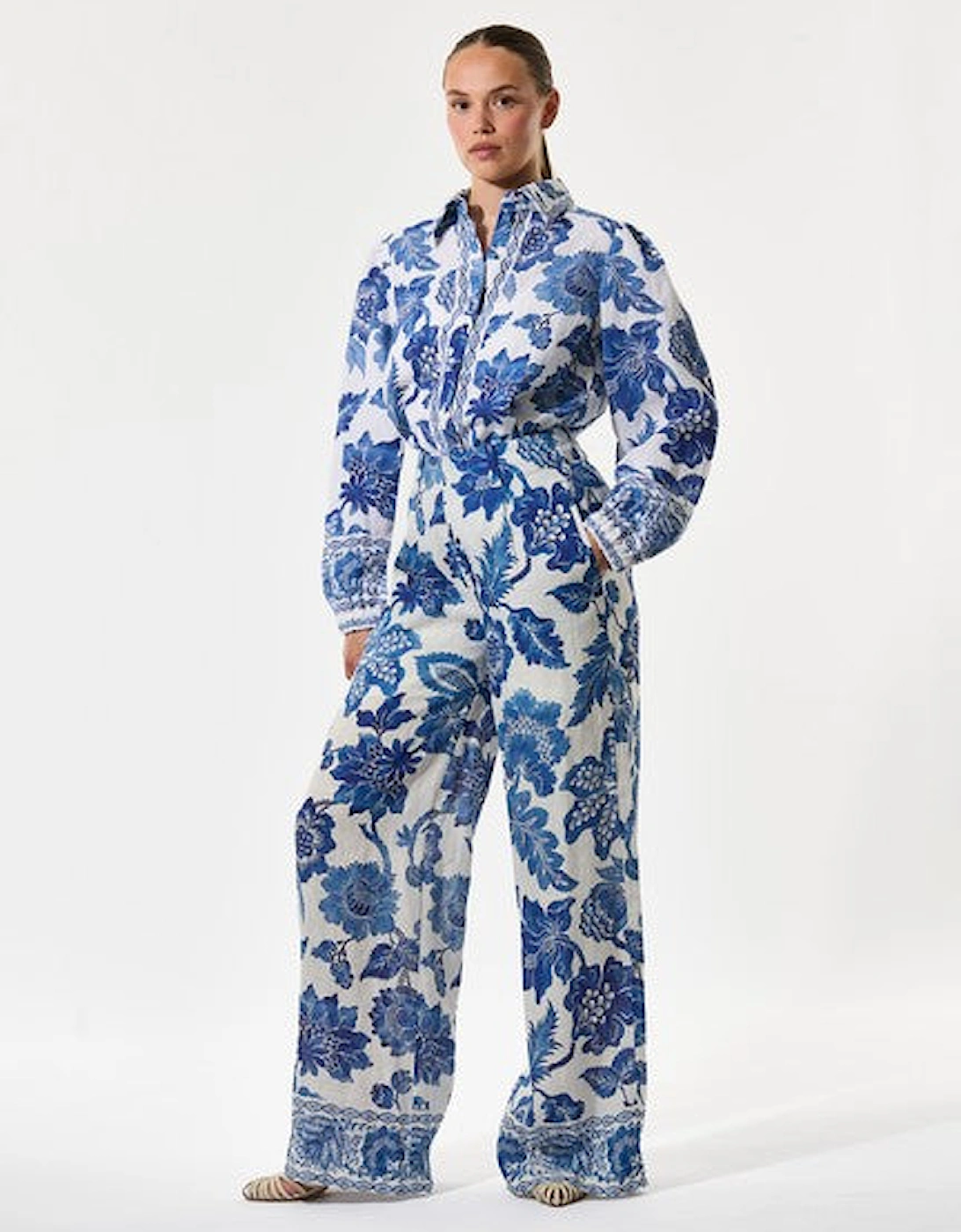 SiomaDEA shirt with balloon sleeves in blossoming print, 6 of 5