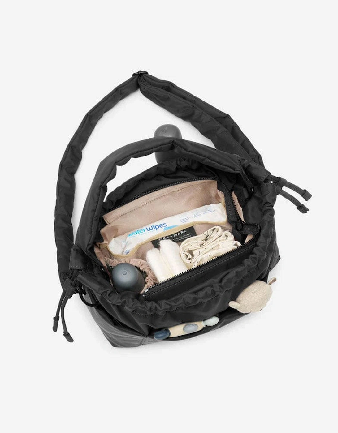 Mini Luna Drawstring Stroller Bag Black