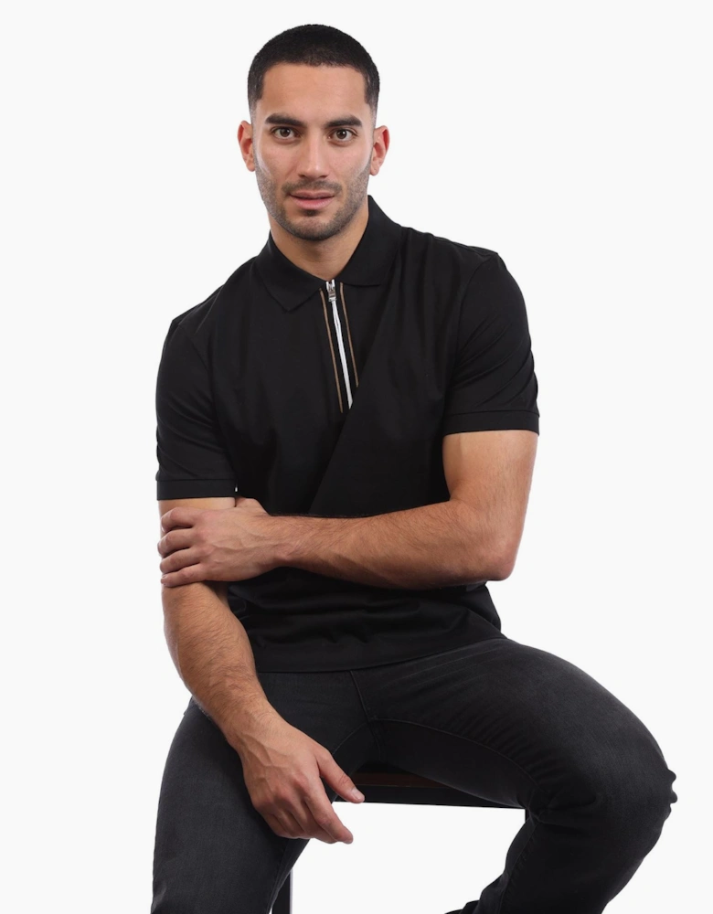 H-Paras 65 Zip-Placket Polo Shirt