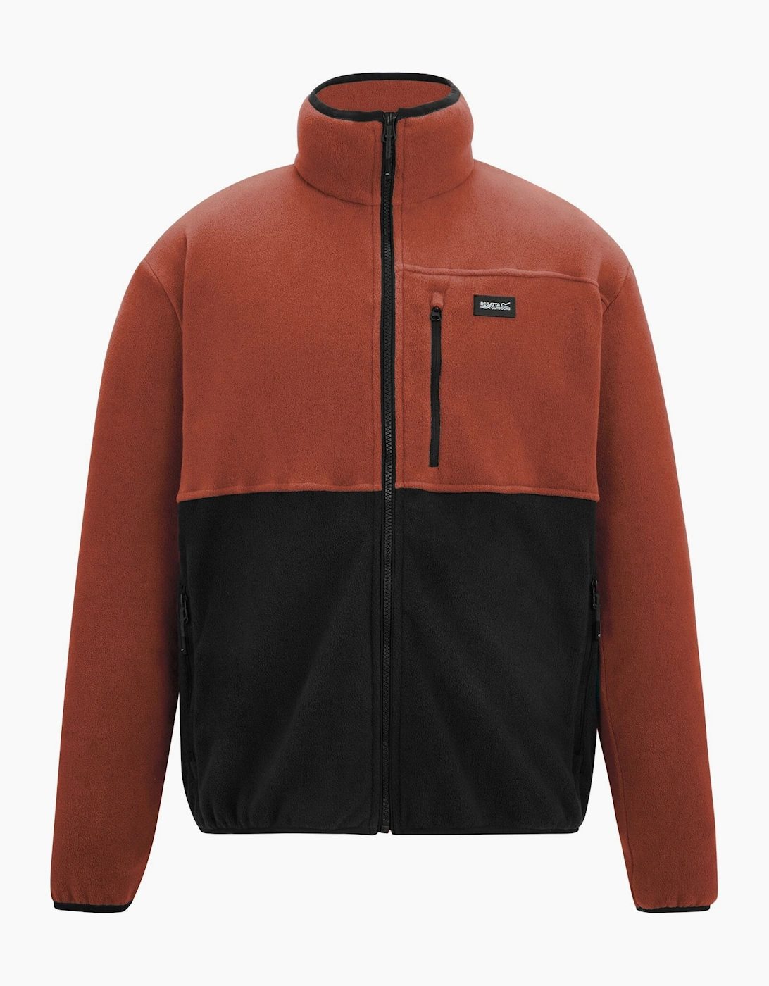 Mens Frankie Colour Block Full Zip Fleece Jacket, 6 of 5