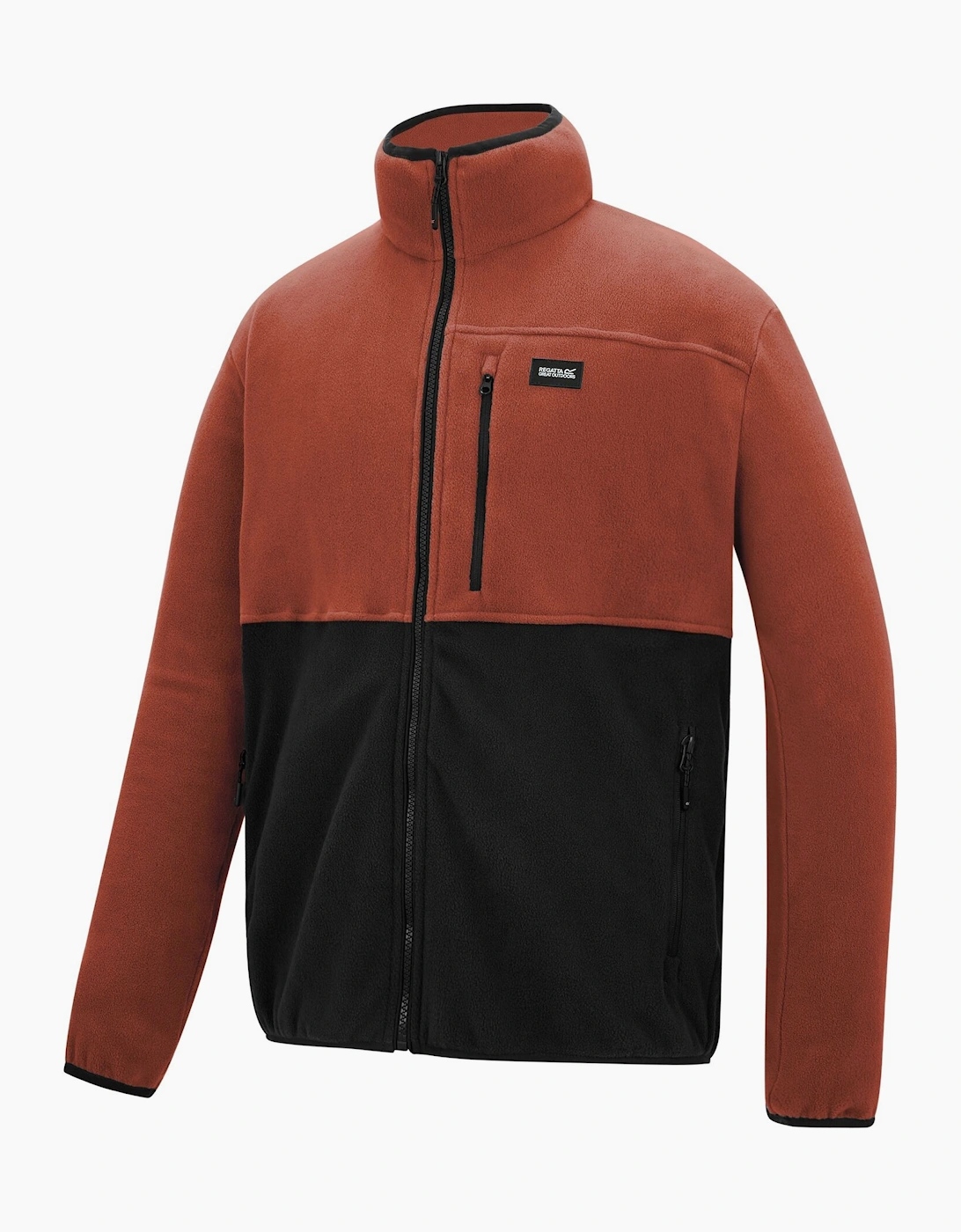 Mens Frankie Colour Block Full Zip Fleece Jacket