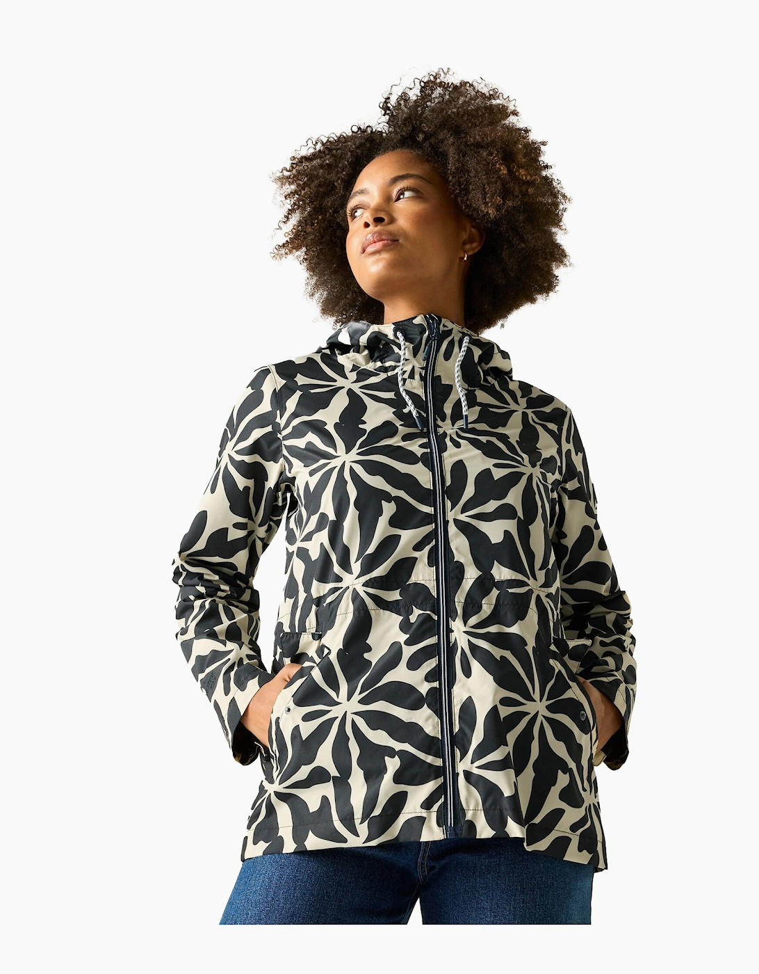 Womens/Ladies Bayletta Abstract Floral Waterproof Jacket