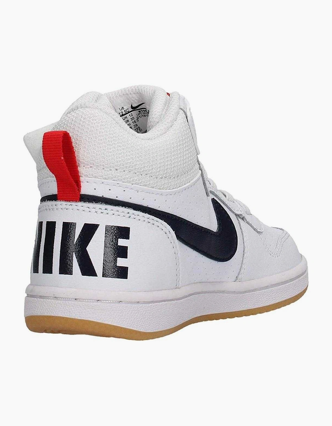 Childrens/Kids Court Borough Leather Mid Cut Trainers