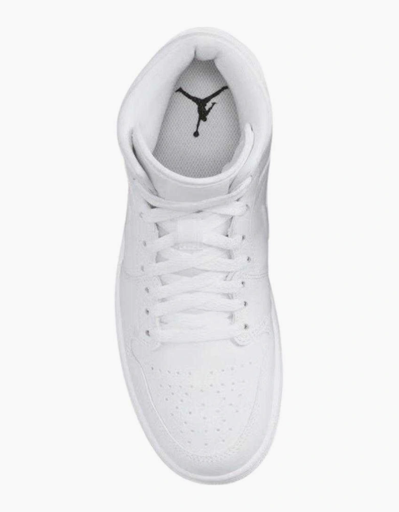 Womens/Ladies Air Jordan 1 Leather Mid Cut Trainers