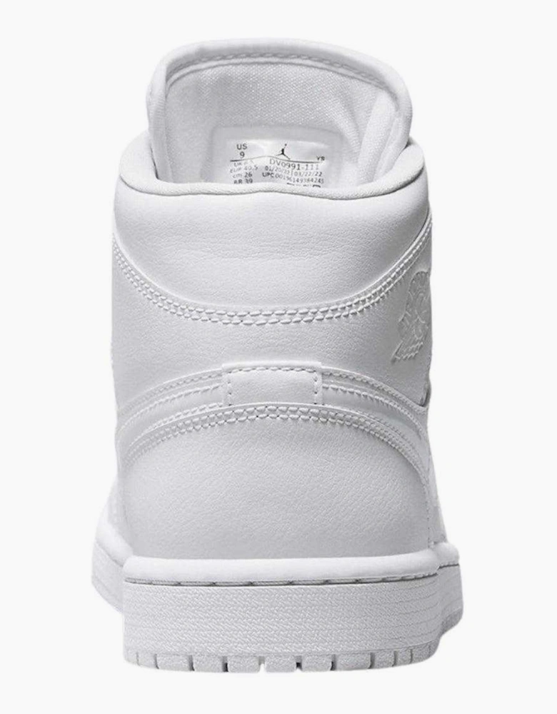 Womens/Ladies Air Jordan 1 Leather Mid Cut Trainers
