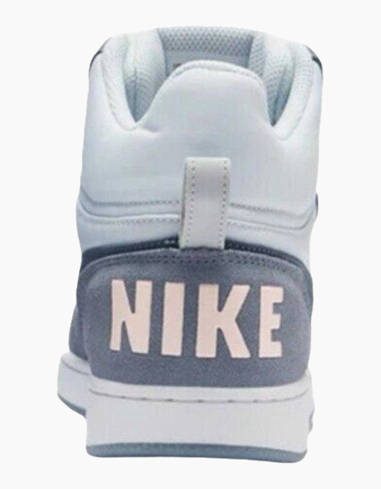 Womens/Ladies Court Borough Premium Leather Mid Cut Trainers