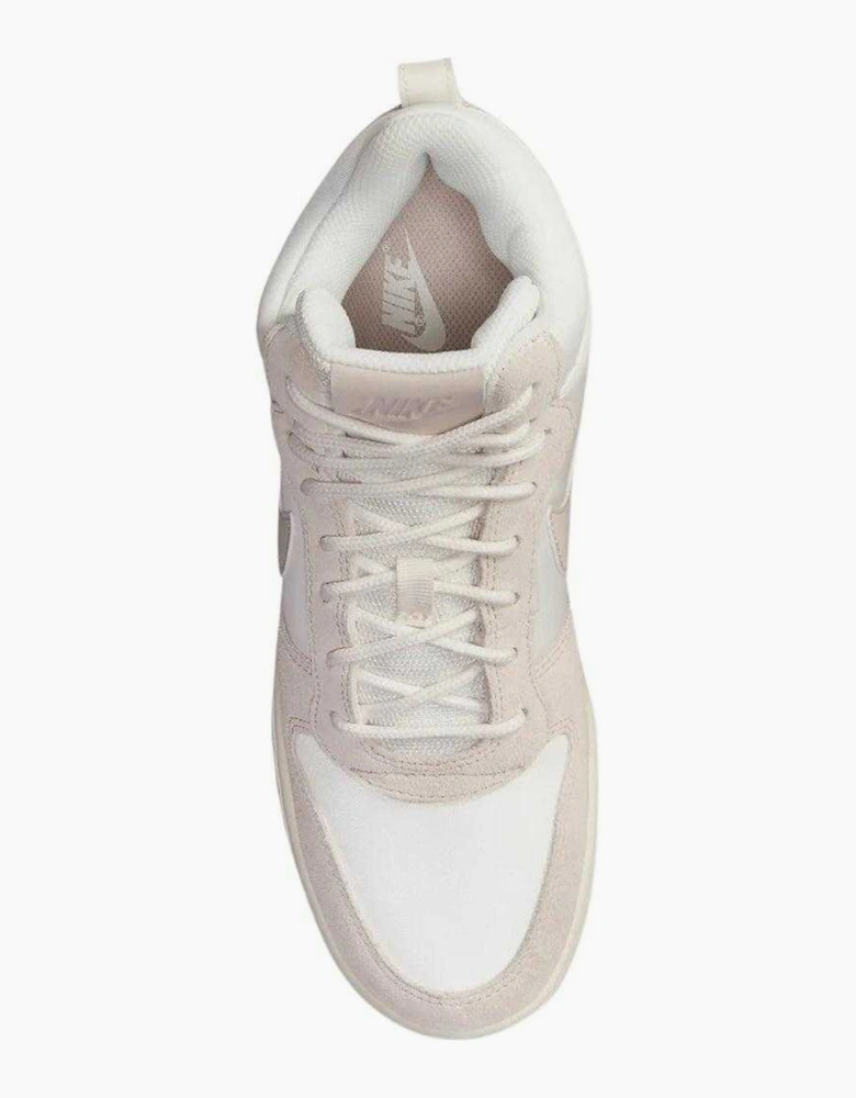 Womens/Ladies Court Borough Premium Leather Mid Cut Trainers
