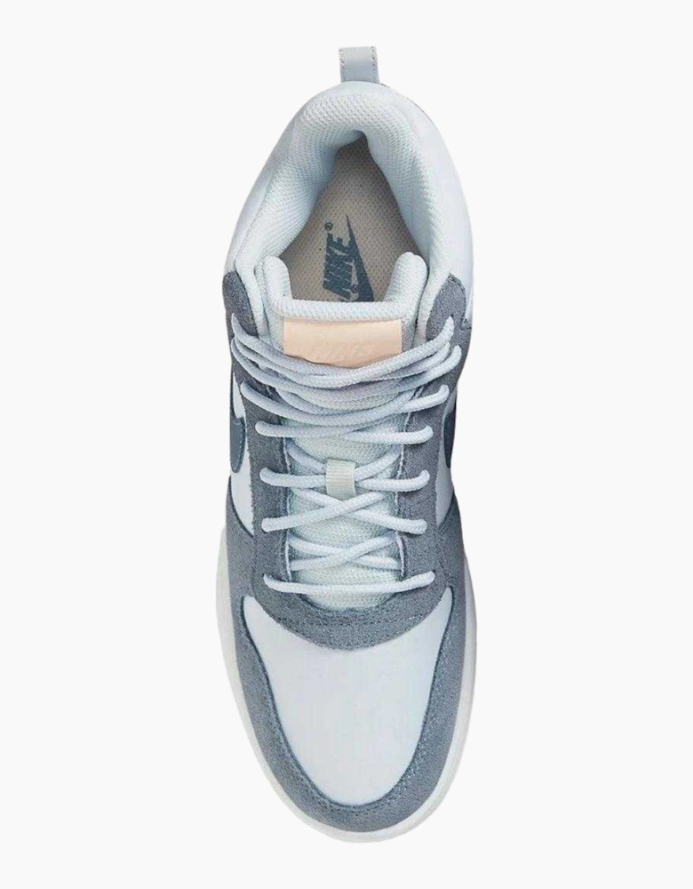 Womens/Ladies Court Borough Premium Leather Mid Cut Trainers